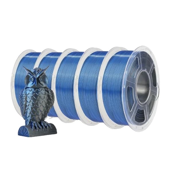 SUNLU Silke Filament, 1,75 mm Diameter, Miljövänlig, Dubbel/Tre Färger,SILK Svart Blå