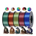 Miniatyrbild 1 av 2: Trikolor Silke PLA Filament, 1,75 mm Diameter, 5 kg och 10 kg alternativ,5kg blandning B