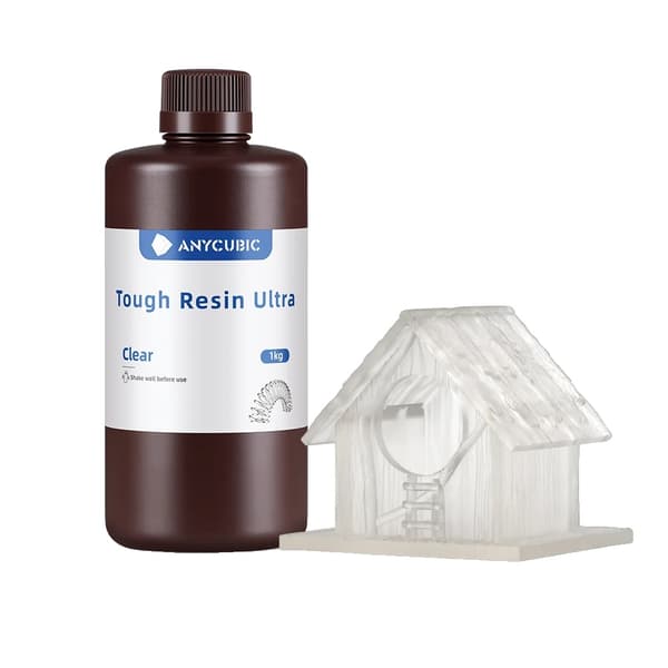 ANYCUBIC Tough Resin, 1 kg kapasiteetti, erittäin kestävä, matala haju,1kg Kirkas