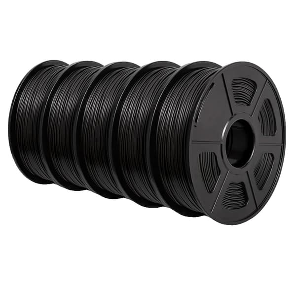 PLA+ Filament, 1,75 mm Diameter, 100% Bubbel Fritt,PLA PLUS Svart 5