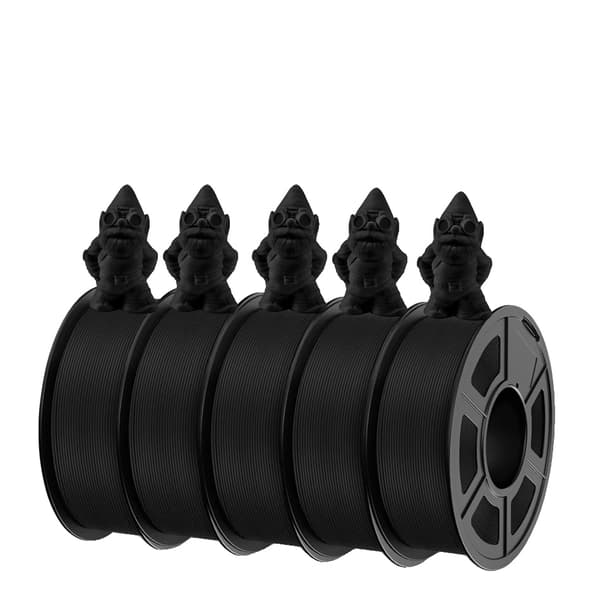 PLA 3D Filament, Antistring Teknologi, Miljøvenligt Materiale,APLA Sort 5.5KG