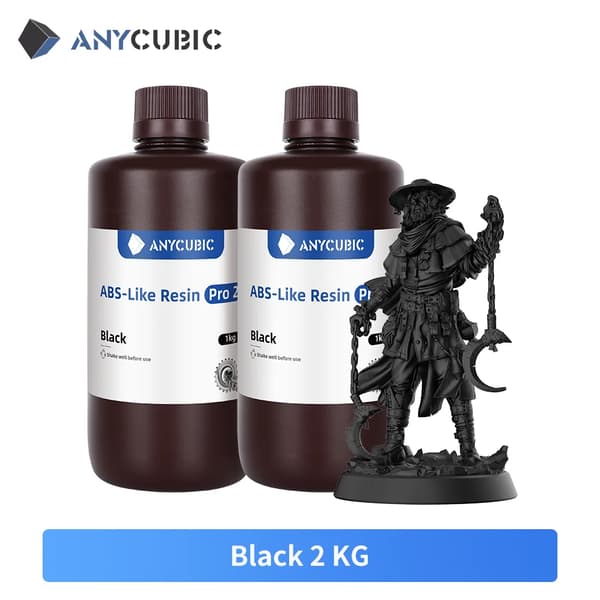 3D-printerharpiks, høj UV-modstand, fremragende mekaniske egenskaber,Sort-2kg
