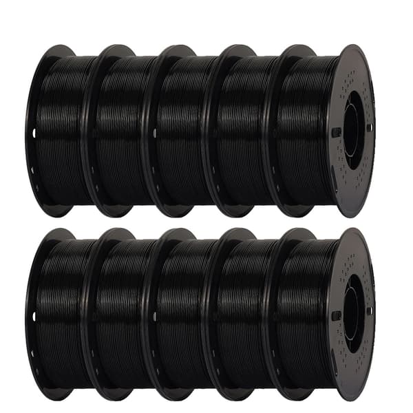 3D Printer PETG Filament, 10kg Sort, Højhastighedsydelse,10kg Sort