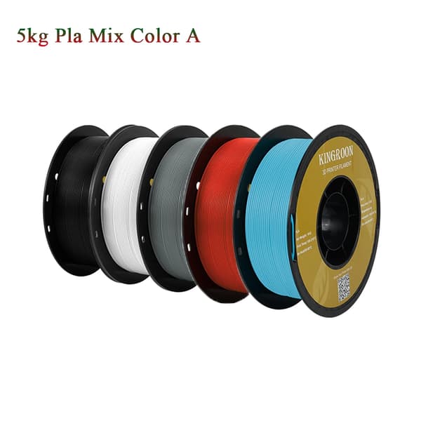 PLA/Silk PLA 3D-printer filament, 1,75 mm diameter, 190-230°C printtemperatur,5 kg PLA MIX farve A
