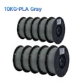 Miniatyrbillede 2 af 2: 3D-printer filament, 10KG PETG, 1,75 mm diameter,10KG PLA Grå