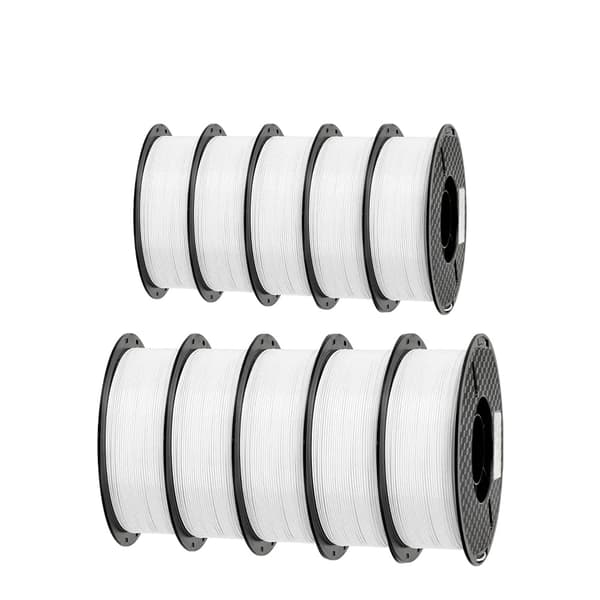 3D-printer filament, 10KG PETG, 1,75 mm diameter,10KG PETG Hvid