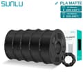 Miniatyrbild 2 av 2: SUNLU PLA Matt Filament 1.75mm, Hög Hastighet, Bubbel-Fri, 1KG,5 Svart