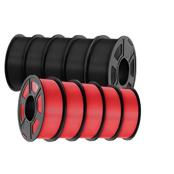 3D-skrivarfilament, 1,75 mm diameter, 100% utan bubblor,EABS 5RD 5BK 10KG
