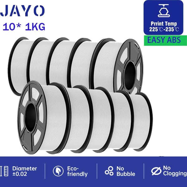 3D-printer filament, 1,75 mm diameter, 100% uden bobler,EABS WT 10KG