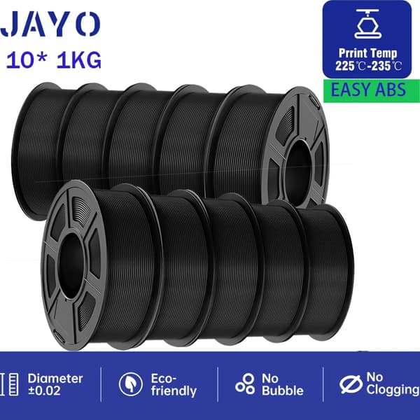3D-skrivarfilament, 1,75 mm diameter, 100% utan bubblor,EABS BK 10KG