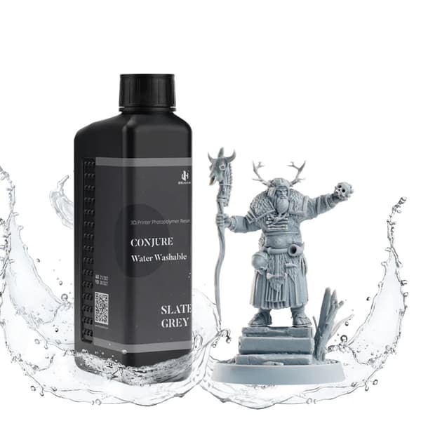 Vattenlöslig resin, låg lukt, hög precision,Skiffergrå-1kg