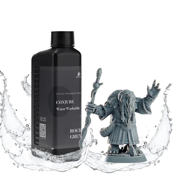 Vattenlöslig resin, låg lukt, hög precision,Stengrå-1kg
