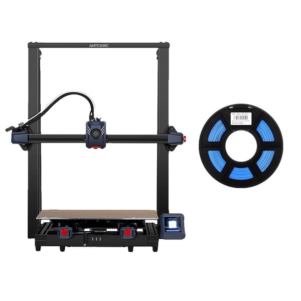 3D-tulostin, 500 mm/s maksimi nopeus, 420 x 420 x 500 mm tulostuskoko,K2M 1 kg PLA:lla