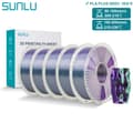 Miniatyrbild 2 av 2: PLA PLUS Silke Filament, 5KG Icke-toxisk, 1,75 mm Diameter,5KG Grön Lila