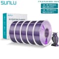 Miniatyrbillede 2 af 2: PLA PLUS Silke Filament, 5KG Ikke-giftig, 1,75mm Diameter,5KG Sort Lilla