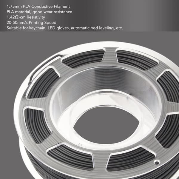 Ledande PLA-filament, miljövänligt material, mångsidig utskriftshastighet, kompatibelt med 3D-skrivare