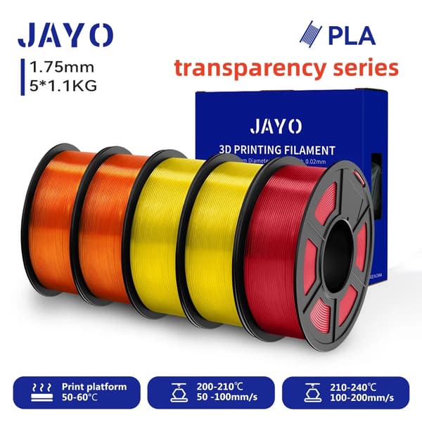 JAYO 3D Filament, 1,75 mm Diameter, 1,1 kg Vikt,PLA 2TPOR2TPYLTPRD