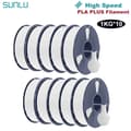 Miniatyrbillede 2 af 2: PLA Plus 3D filament, 1,75MM diameter, 1 KG vægt, 330M længde,Hvid