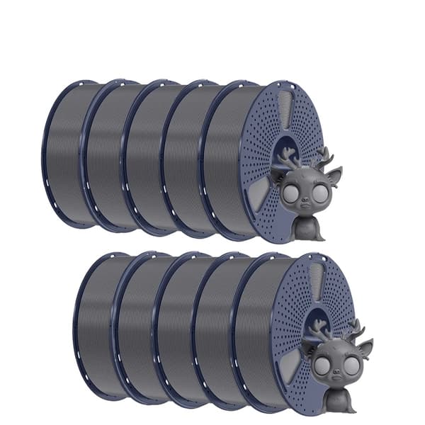 PLA Plus 3D Filament, 1,75MM Diameter, 1 KG Vikt, 330M Längd,Grå
