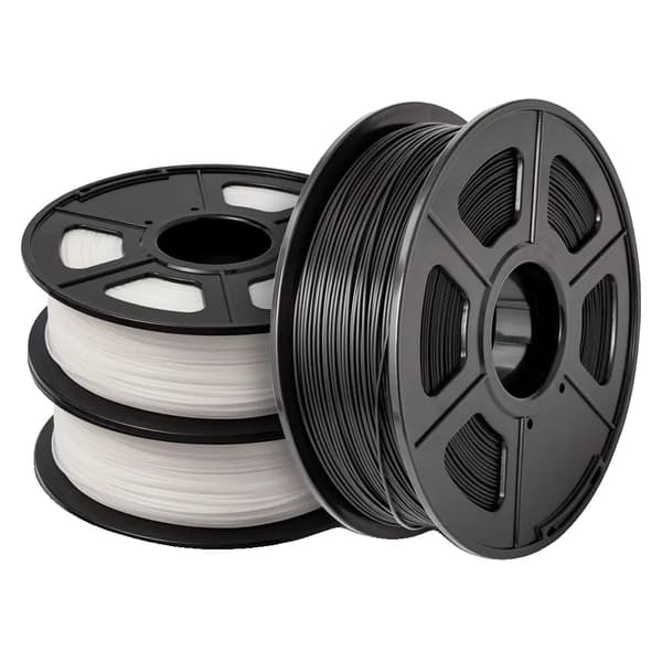 SUNLU 3D Filament, PLA-material, 1,75 mm diameter, 3 rullar per förpackning,PLA-2WT-1BK