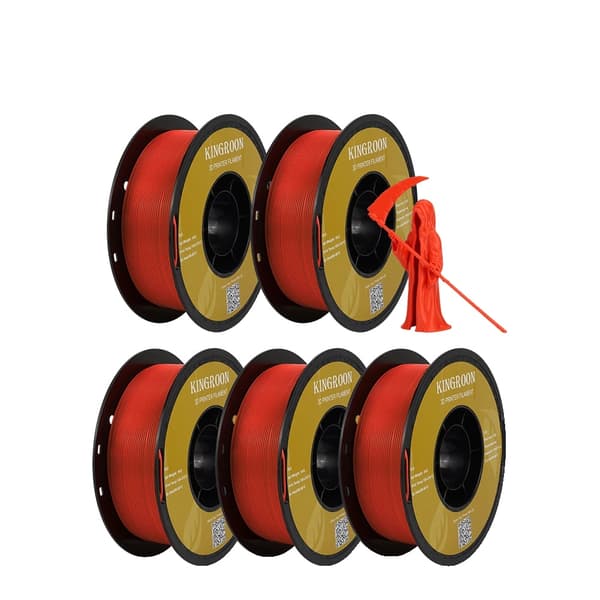 3D-skrivarfilament, miljövänligt material, precisionsteknik,5KG PLA RÖD