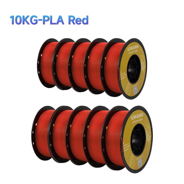 3D-printer filament, 5KG og 10KG muligheder, miljøvenligt PLA-materiale,10KG PLA RØD