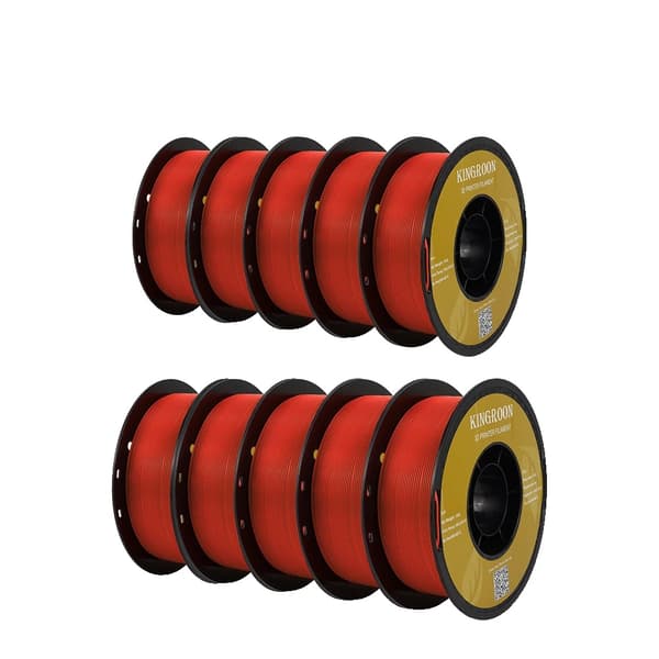 3D-printer filament, 5KG og 10KG muligheder, miljøvenligt PLA-materiale,10KG PLA RØD