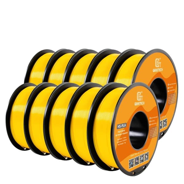 Højhastigheds PLA Filament, 10 kg Vægt, 1,75 mm Diameter,Gul