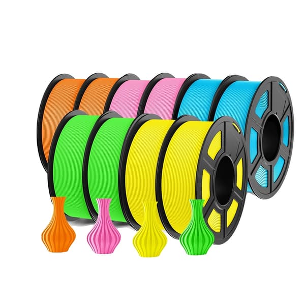 Hög hastighet Matt PETG Filament, Hållbart och Slitstarkt, Miljövänligt Material,HSMPETG 10 MIX10