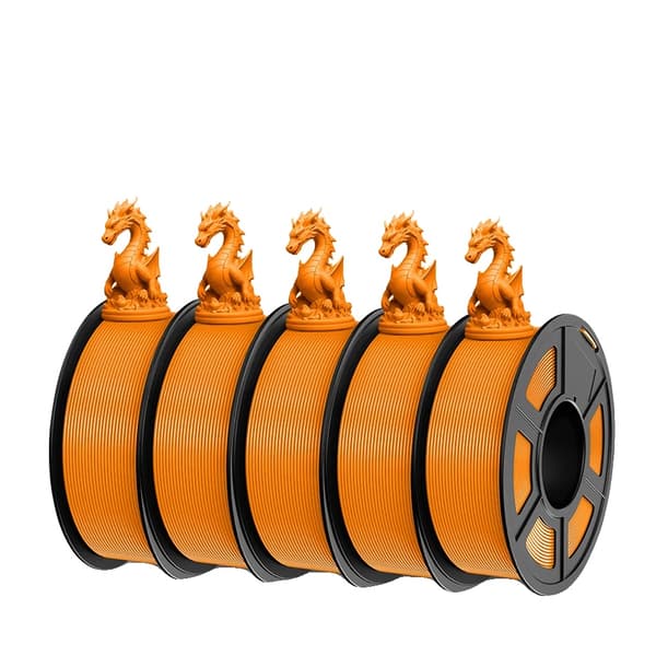 PLA Plus 3D Filament, 205-215°C Print Temperatur, Pænt Vundet,PLA p 2.0 Orange