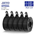 Miniatyrbillede 2 af 2: PLA Plus 3D Filament, 205-215°C Print Temperatur, Pænt Vundet,PLA p 2.0 sort