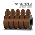 Miniatyrbillede 2 af 2: PLA Matte Filament, 1,75 mm Diameter, Miljøvenligt Materiale,PLA Mat Brune