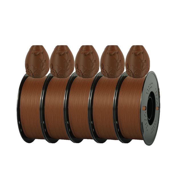PLA Matte Filament, 1,75 mm Diameter, Miljøvenligt Materiale,PLA Mat Brune