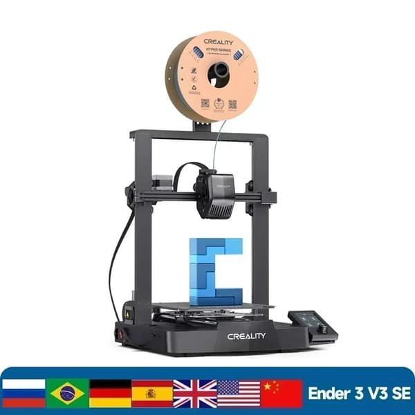 3D-printer, automatisk nivellering, høj udskrivningshastighed,3D Printer, Ender 3 V3 SE