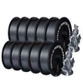 Miniatyrbillede 1 af 2: Geeetech PETG filament, 10 kg holdbart materiale, 1,75 mm diameter, lav skrumpning,Sølv