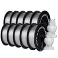 Miniatyrbillede 1 af 2: Geeetech PETG filament, 10 kg holdbart materiale, 1,75 mm diameter, lav skrumpning,Gennemsigtig