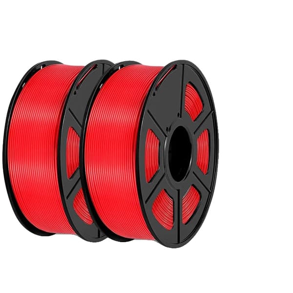 3D-printer filament, 1,75 mm diameter, 220-250°C printtemperatur,RØD PETG 2stk