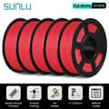 Miniatyrbillede 2 af 2: 3D Printfilament, 1KG Rulle, Høj Præcision,Matte rød