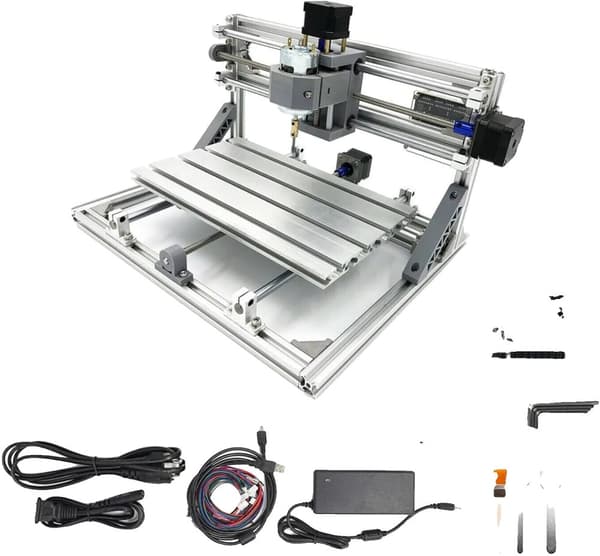 CNC-fräsmaskin, 3-axlig kontroll, USB-gränssnitt, GRBL-kontroller,Ingen laser, Bara maskin