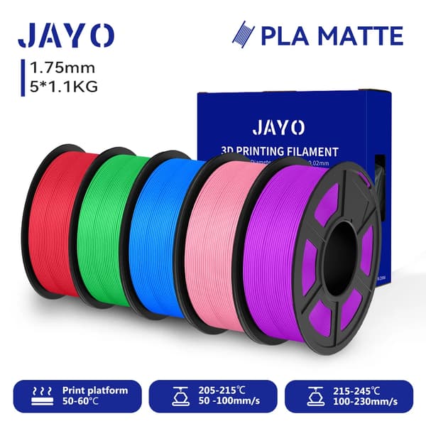 3D PLA Mattapintainen Filamentti, 1,75 mm Halkaisija, 1,1 KG Rullassa,RDGNBLSPPP