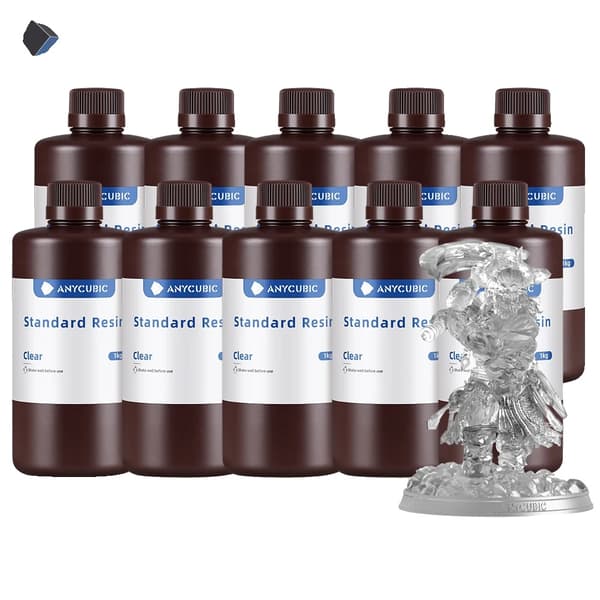 Anycubic 405nm UV-harts, 10KG kapacitet, kompatibel med LCD-skrivare,10KG Klar