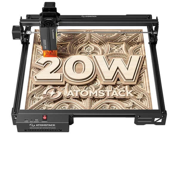 Lasergravyrmaskin, 400 x 365 mm arbetsområde, 20-24 W laserutgång,A20 PRO V2