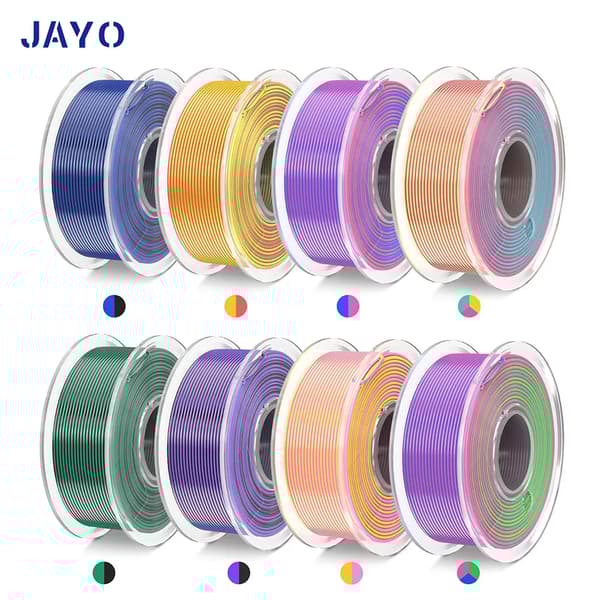 3D-skrivarfilament, alternativ i två färger och tre färger, glänsande sidenfinish,Silke Dual Triple