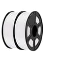Miniatyrbillede 1 af 2: 3D-printer filament, 1,75 mm diameter, 220-250°C printtemperatur,HVID PETG 2stk