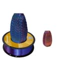 Miniatyrbild 1 av 2: KINGROON Silke Tricolor PLA Filament, 1,75 mm Diameter, Hög Utskrifts Hastighet,Röd Guld Blå