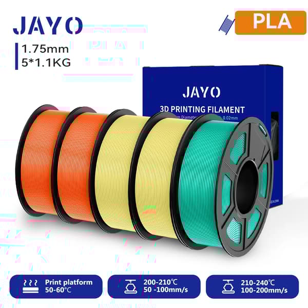 3D-printer filament, diameter 1,75 mm, nettovægt 1,1 kg,PLA 2SO2LYMG