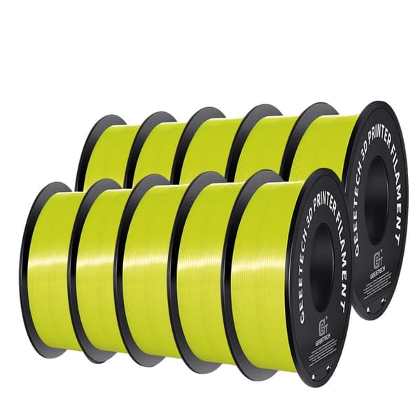 3D Silke PLA Filament, 200-230℃ Print Temperatur, 1,75±0,03mm Diameter,Gul