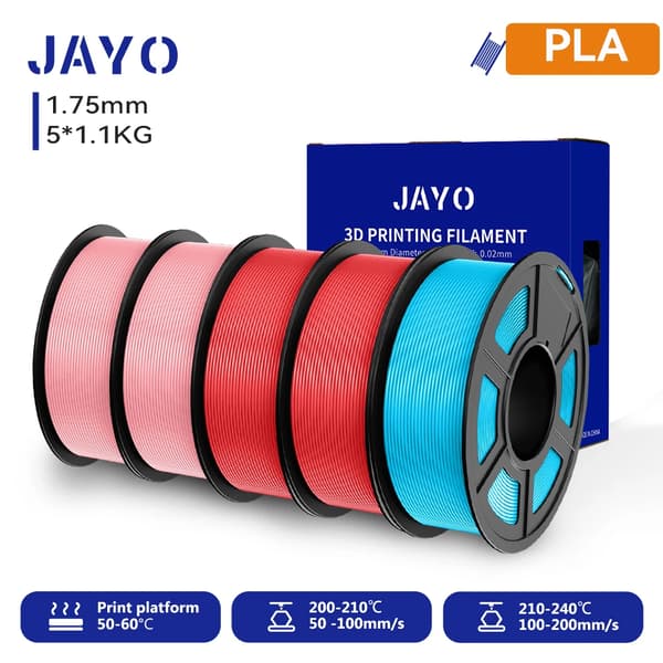 3D-skrivarfilament, diameter 1,75 mm, nettovikt 1,1 kg,PLA 2SP2CRSB