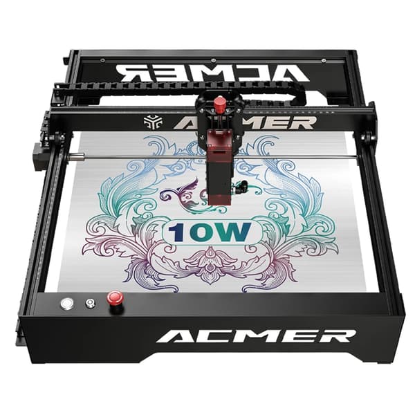 ACMER Laser Graver, 10W Effekt, 410x400mm Graveringområde,P1 10W, EU STIK