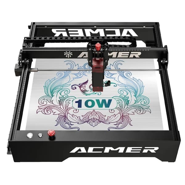 ACMER Laser Graver, 10W Effekt, 410x400mm Graveringområde,P1 10W, EU STIK